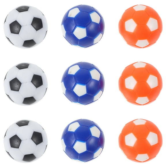 9pcs Foosball Table Balls Replacement Colorful Tabletop Game Soccer Balls