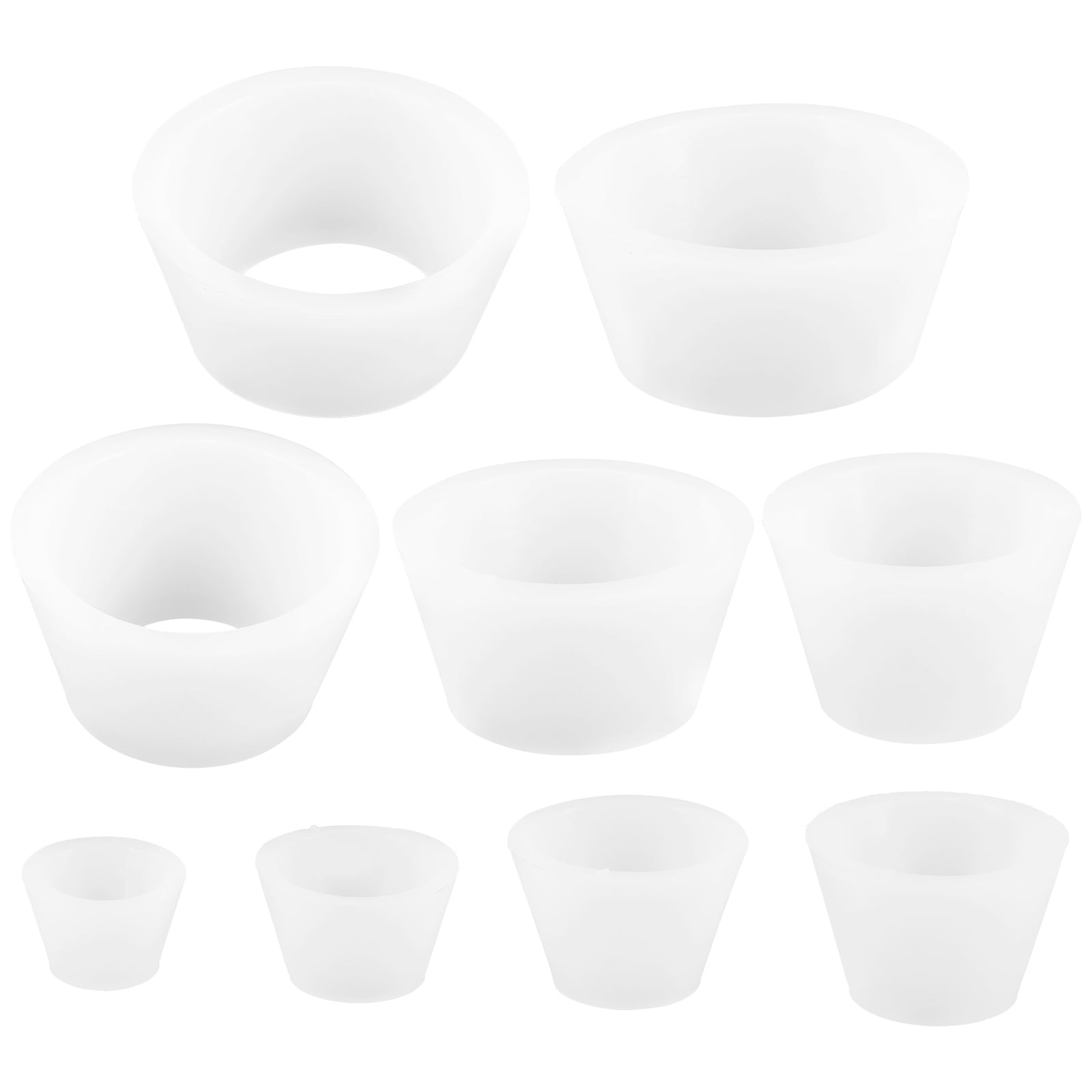 9pcs Funnel Flask Adapter Set Tapered Collar Funnel Filter Attachments