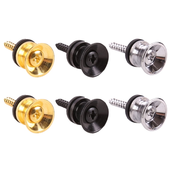 9pcs Guitar Strap Lock Button Bass Guitar Strap Anti-Stripping Lock System