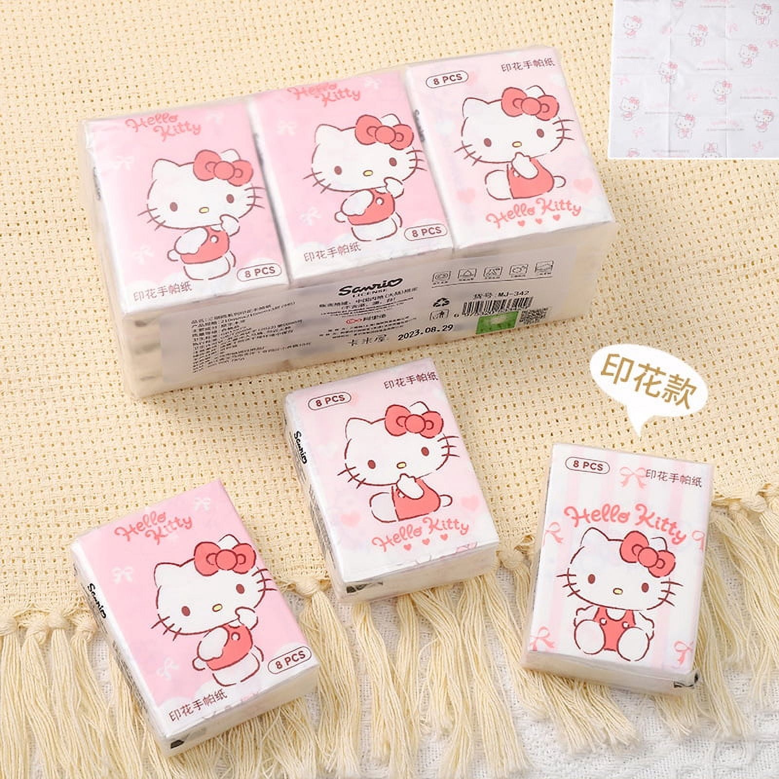 Hello Tissue 9pcs Hello Kitty Sanrio Tissue Pochacco Kawaii Cartoon Printed ...