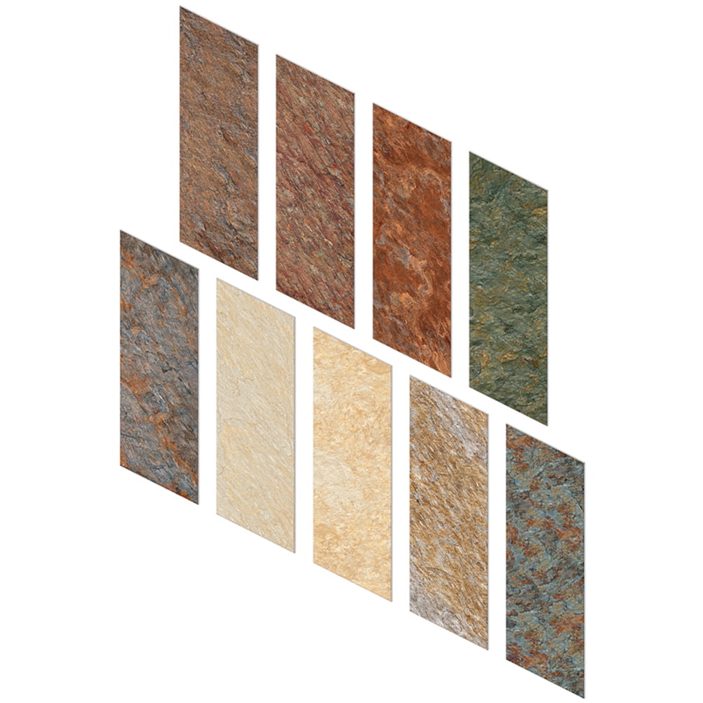 9pcs Peel and Stick Tile Sticker Wall Floor Tile Decals Kitchen Tile Decals Bathroom Tile ...