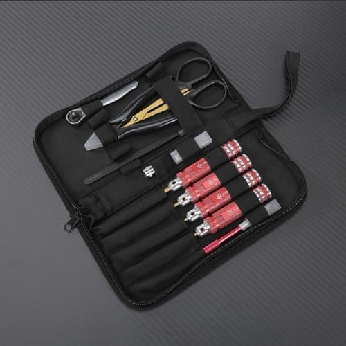 9pcs RC FPV Tools Kits Hex Screw Driver Set Allen Key Wrenches Sets 1.5mm 2.0mm 2.5mm 8.0 Box Hexagon Head Screwdriver 72 Teeth Mini Ratchet Socket Prop Car Repair for Drone Frame Model