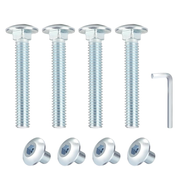 9pcs/Set Trailer Hasp Bolt Kit Bolt Latch Nuts Cam Action Hasp for Trailer Replacement Parts