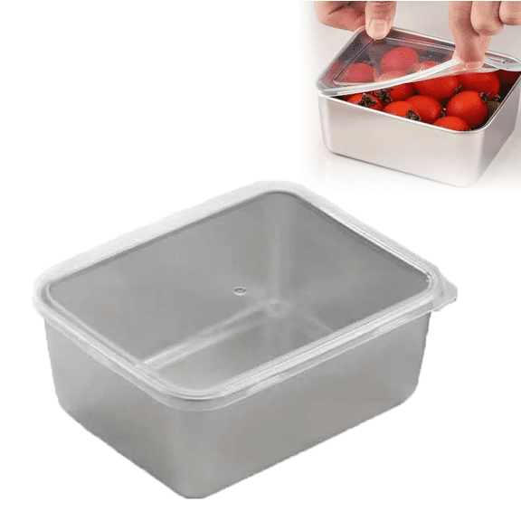 9pcs Stainless Steel Reusable Dish Pan with Lid - Easy Clean Food Grade Stainless Tray