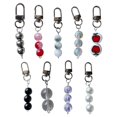 thumbnail image 1 of 9pcs Stylish Beaded Phone Charm Chain Keychain Fashion Accessory Bag Pendant Keyring for Phones and Backpacks, 1 of 8