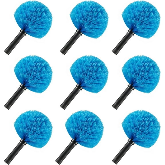 9Pcs Twist-on Cobweb Duster Head, Spider Web Remover Brush, Extends to Fits Standard 3/4 Inch Threaded Poles, for Outdoor & Indoor Cleaning