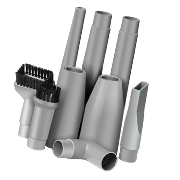 9pcs Universal Vacuum Cleaner Tools s Set, 2x Nozzle 2x Dust Brush 3x Connector 2x Extension Tube