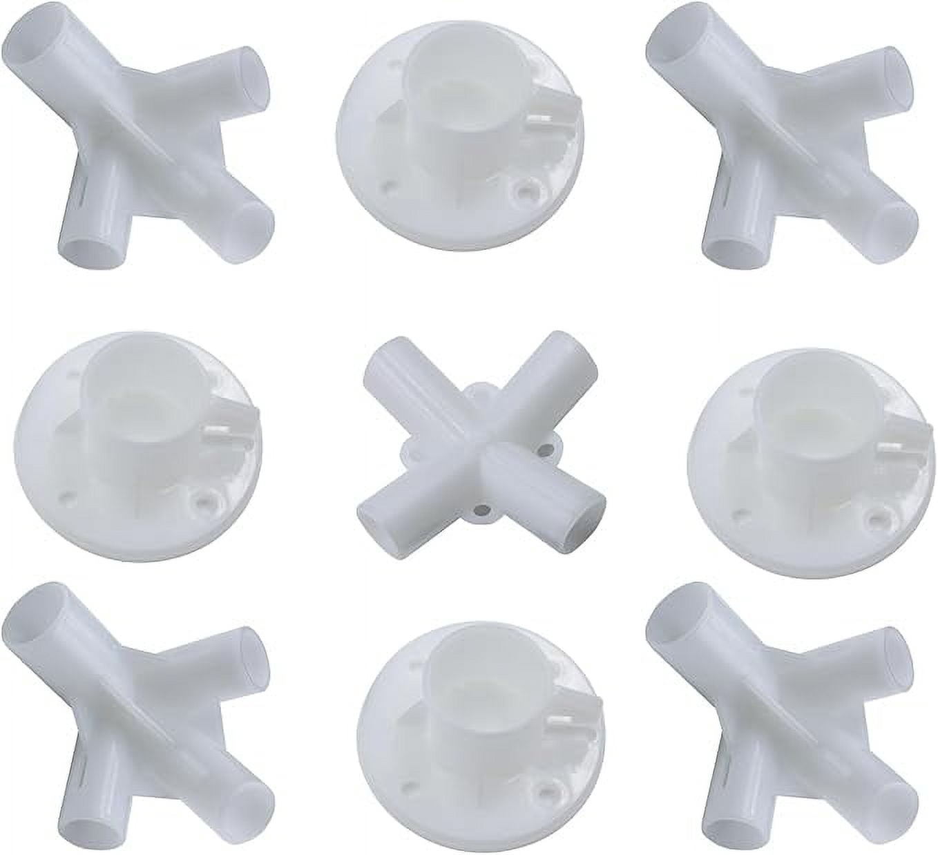 25/19mm Gazebo Connector – Center Spare Awning Tent Corner Parts – Square Plastic