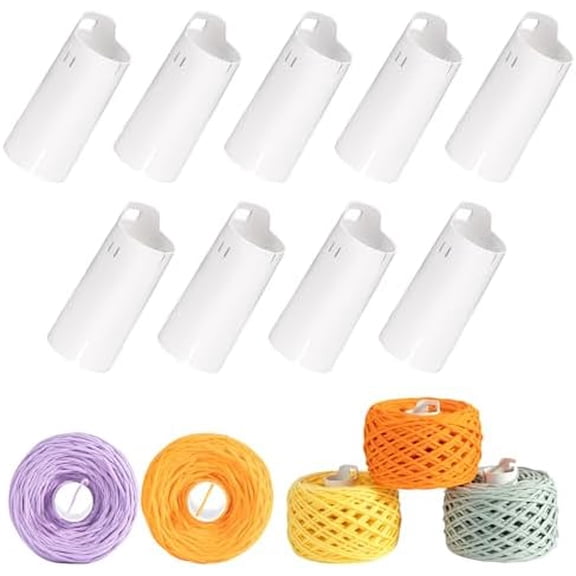 9pcs Yarn Ball Tube for Electric Yarn Winder M1, Reusable ABS Yarn Cake Tube for Neat Storage & Tangle-Free Knitting/Crocheting Accessories
