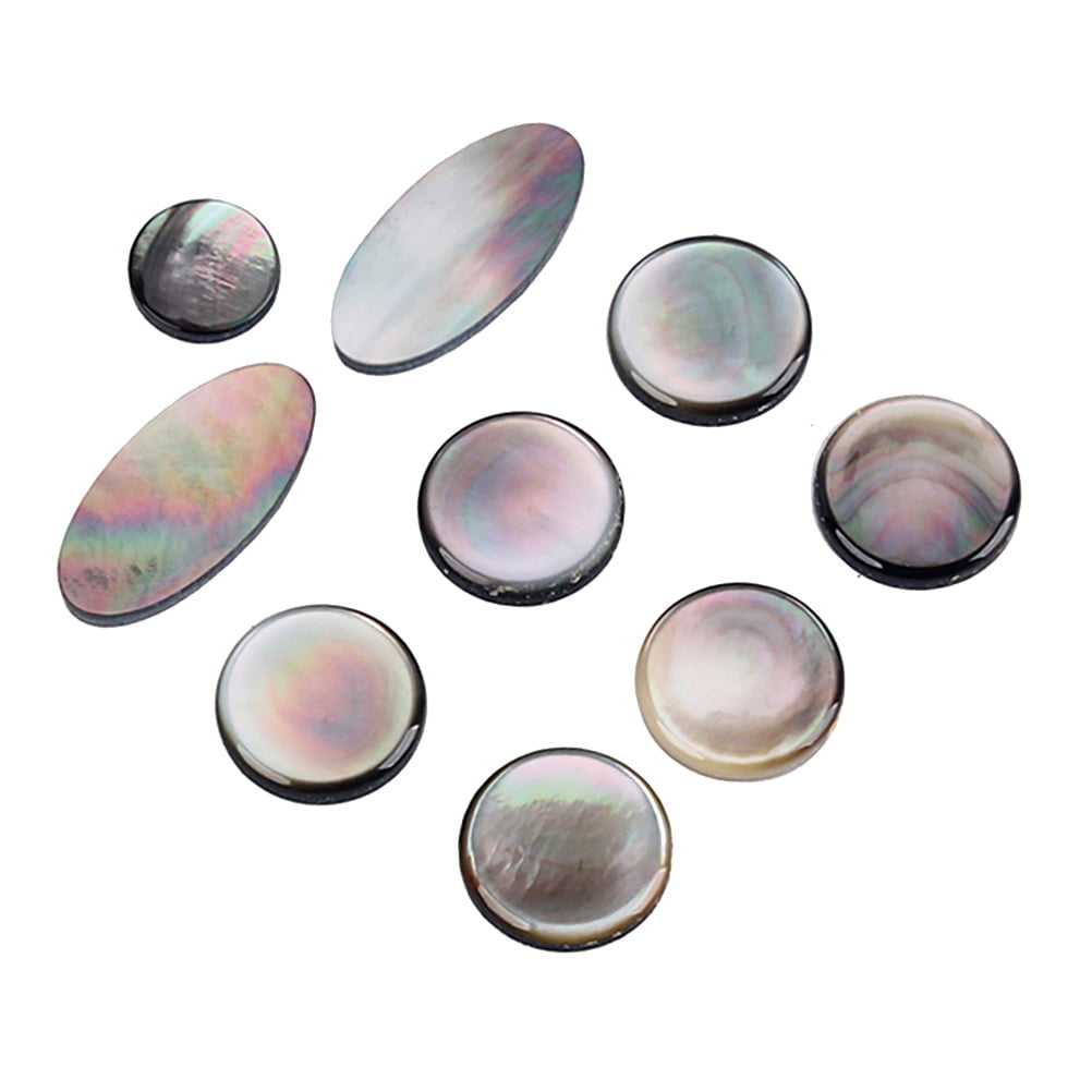 9pcs/set Alto Tenor Soprano Saxophone Sax Shell Key Buttons Inlays