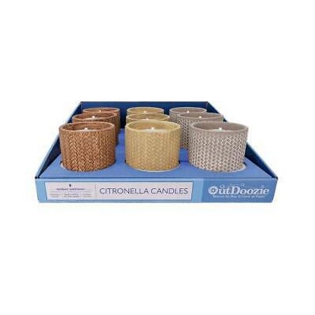 9pk Trendspot CC00318N-Q3 Citronella Candle, 4 Inch