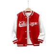 thumbnail image 1 of 9t Kid Boys Tops 10t Big Boys Fashion CHICAGO Embroidery Color Block Baseball jacket Sizes 7-15, 1 of 7