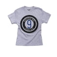 thumbnail image 1 of 9th Birthday Boy - Cute Eight Ball Pool Fun Gift Boy's Cotton Youth Grey T-Shirt, 1 of 2