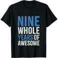 thumbnail image 1 of 9th Birthday Shirt Gift Boy Age 9 Nine Year Old Boys Son T-Shirt, 1 of 4