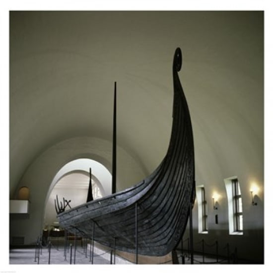 9th Century Viking Ships Oslo Norway Canvas Art - (18 x 24)