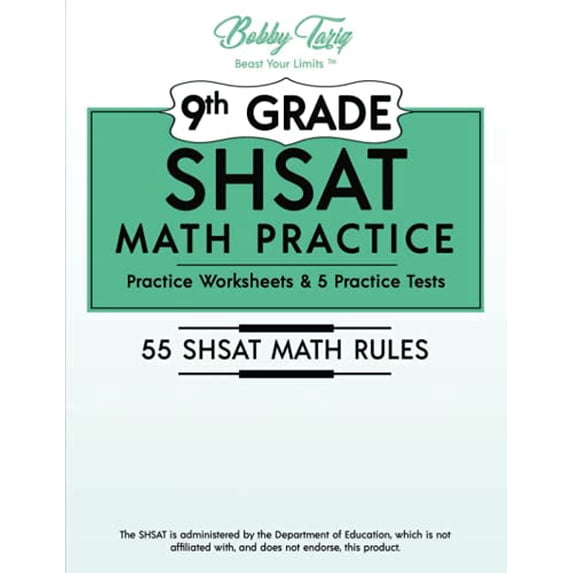 Pre-Owned 9th GRADE SHSAT: 5 Practice Tests | Bobby Tariq Paperback