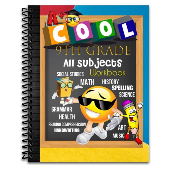 9th Grade All Subjects Workbook: 9th Grade Homeschool All-In-One Curriculum Worksheets (Spiral Bound)