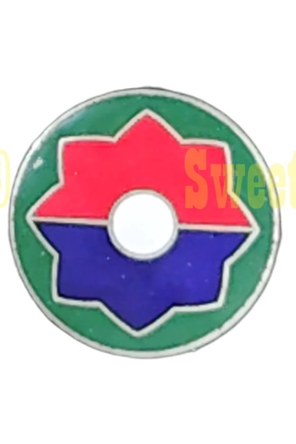 9th Infantry Division Hat, Lapel or Brooch Novelty Collectors Pin 7/8"D