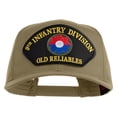 thumbnail image 1 of 9th Infantry Division Old Reliables Patched Solid Cotton Twill Mesh Prostyle Cap - Khaki OSFM, 1 of 5