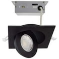 thumbnail image 1 of 9w CCT Tunable LED Direct Wire Downlight 4-in Square Remote Driver Black, 1 of 7