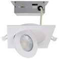 thumbnail image 1 of 9w CCT Tunable LED Direct Wire Downlight 4-in Square Remote Driver White, 1 of 7