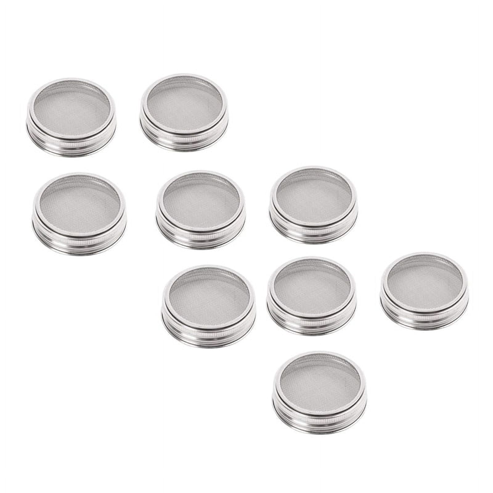 9x Stainless Steel Sprouting Jar Lid Kit for Superb Ventilation Fit for