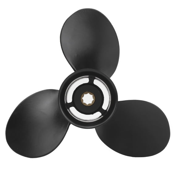 9x10-1/2in Outboard Propeller 3 Blades 8 Tooth High Thrust Aluminum Alloy 48-828156A12 Replacement
