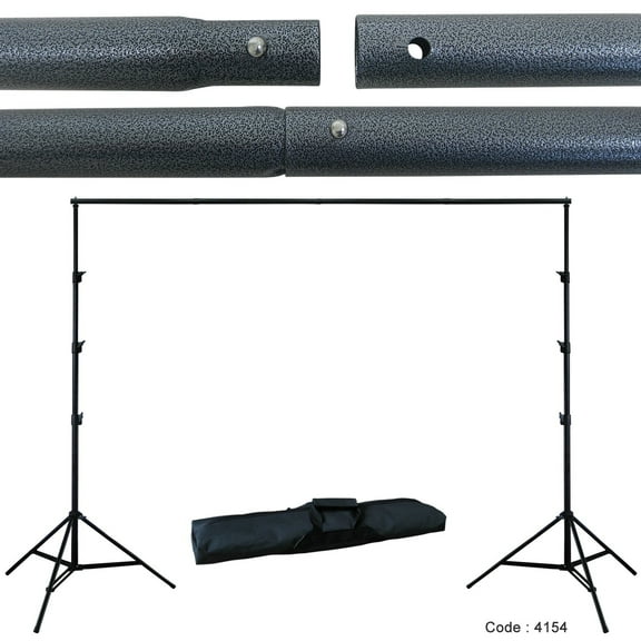 9x10 Adjustable Background Support Stand Photo Backdrop Crossbar Kit Photography for Studio, Portrait, Video Shooting