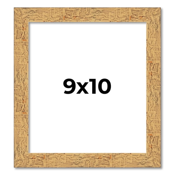 9x10 Frame Beige Real Wood Picture Frame Width 1.25 inches | Interior Frame Depth 0.5 inches |
