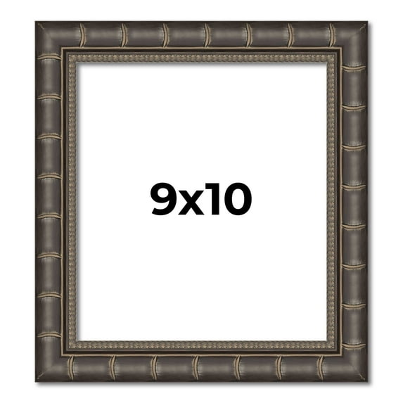 9x10 Frame Black Bamboo Solid Wood Picture Frame Width 1.5 Inches | Interior Frame Depth 0.5 Inches