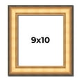 thumbnail image 1 of 9x10 Frame Gold Plein Aire Solid Wood Picture Frame Width 2 Inches | Interior Frame Depth 0.5, 1 of 8