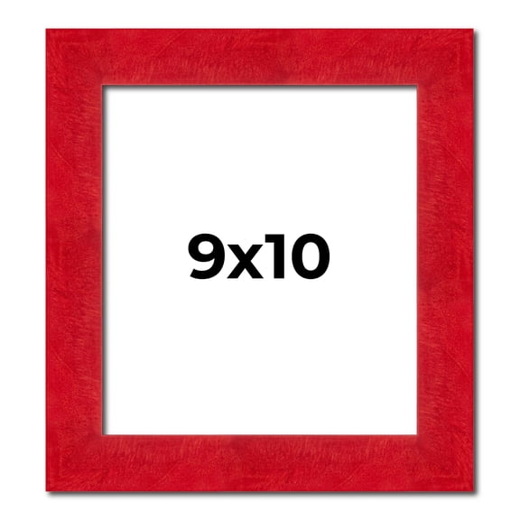 9x10 Frame Red Burl Solid Wood Picture Frame Width 1.75 Inches | Interior Frame Depth 0.5 Inches |