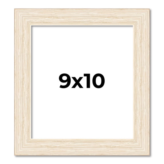9x10 Frame White Real Wood Picture Frame Width 1.5 inches | Interior Frame Depth 0.5 inches | Barn
