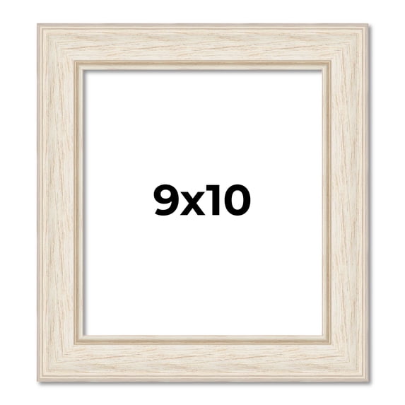 9x10 Frame White Real Wood Picture Frame Width 1.75 inches | Interior Frame Depth 0.5 inches |
