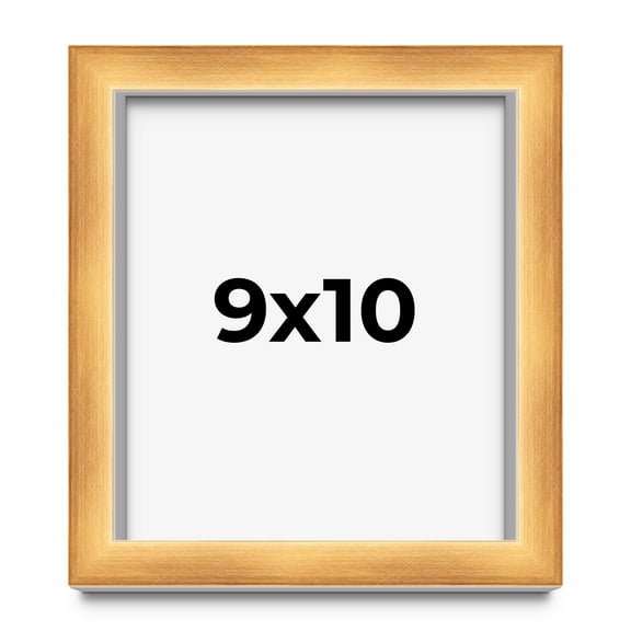 9x10 Shadow Box Bronze Cross-Brushed Display Frame | 1.625 Inches Deep Solid Wood | UV Resistant