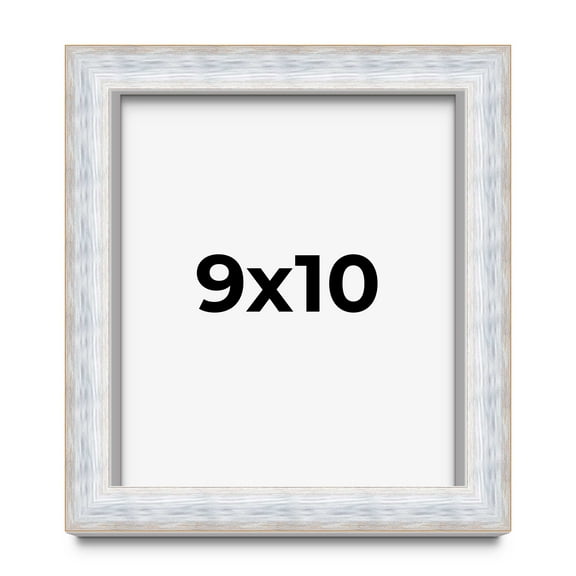 9x10 Shadow Box Frame Silver | 1.625 Inches Deep Real Wood Contemporary Shadowbox Display Frame |