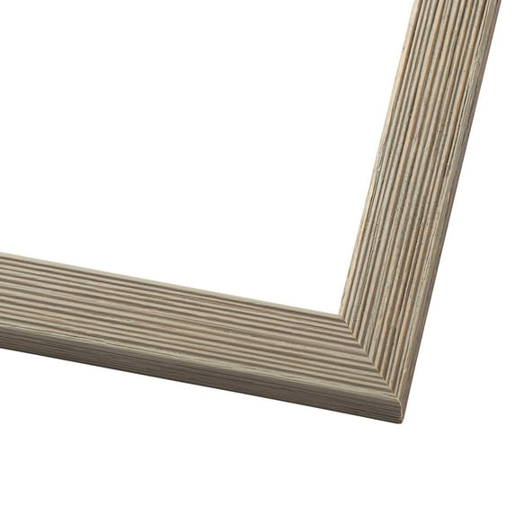 9x11 Distressed/Aged Contrast Grey Complete Wood Picture Frame with UV Acrylic, Foam Board Backing, & Hardware