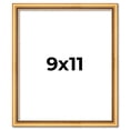 thumbnail image 1 of 9x11 Frame Beaded Gold Solid Wood Picture Frame | 0.75 Inches Moulding Width | Liscio Oro, 1 of 8