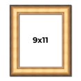 thumbnail image 1 of 9x11 Frame Gold Plein Aire Solid Wood Picture Frame Width 2 Inches | Interior Frame Depth 0.5, 1 of 8