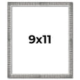 thumbnail image 1 of 9x11 Frame Silver Grey Distressed Solid Wood Picture Frame | 0.75 Inch Moulding Width | Interior, 1 of 8