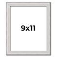 thumbnail image 1 of 9x11 Frame Silver Inner Slope Bevel Picture Frame | 1 Inch Moulding Width | 0.75 Inch Rabbet Depth, 1 of 8