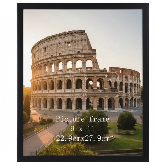 9x11 Picture Frame for Home Decor, Black