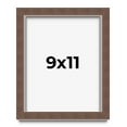 thumbnail image 1 of 9x11 Shadow Box Frame Brown | 1.125 inches Deep Real Wood Rustic Shadowbox Display Frame | UV, 1 of 5