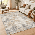 9x12 Area Rugs For Living Room Washable Modern Non Slip Carpetbrown ...