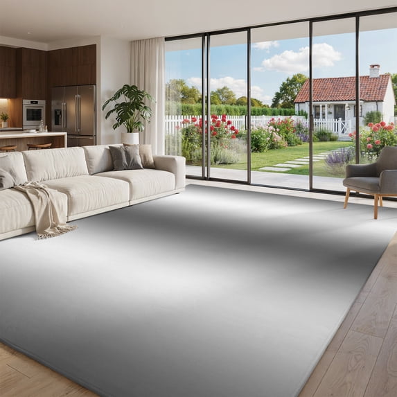 9x12 Area Rugs for Living Room, Dark Gray Washable Rugs Non-Slip Indoor ...