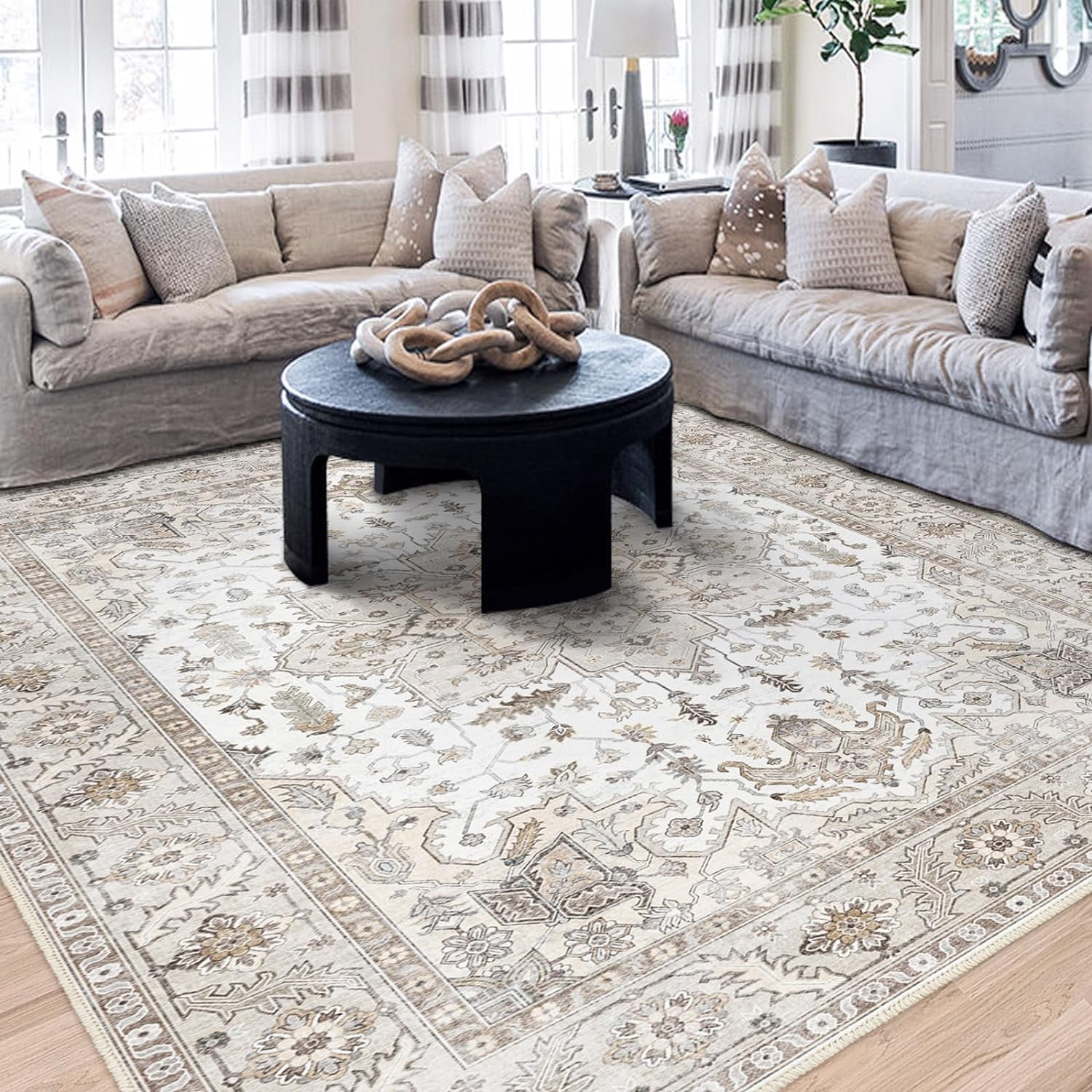9x12 Area Rugs, Machine Washable Area Rugs for Living Room Non Slip