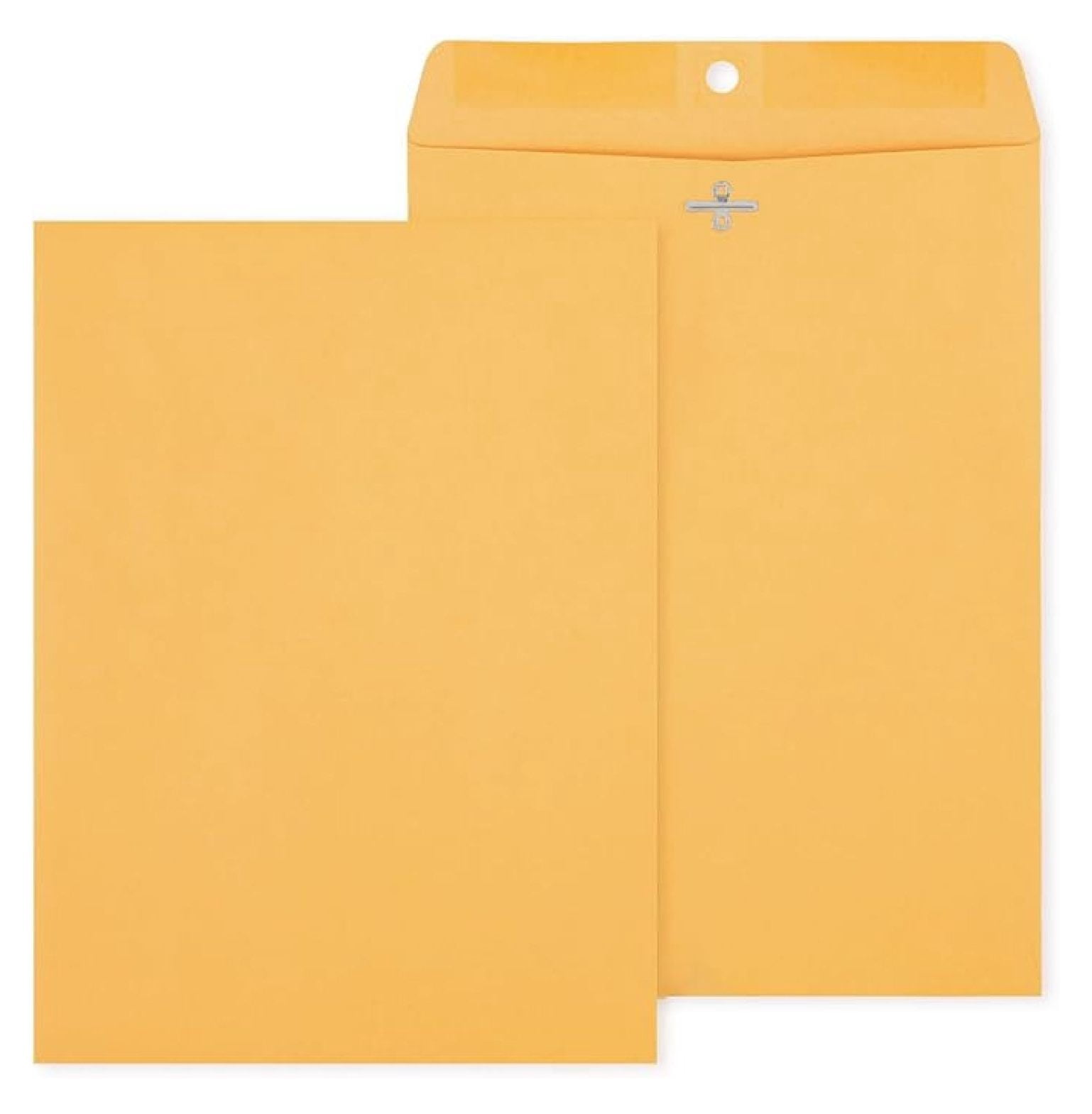 9x12 Clasp Envelopes - Brown Manila Mailing Envelopes with Metal Clasp & Gummed Flap - Heavy Duty 9 x 12 Envelopes, 250 Pack for Secure Documents