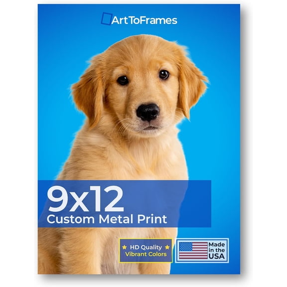 9x12 Custom Metal Photo Print, Upload Your Own Image on Metal, Personalized Wall Art