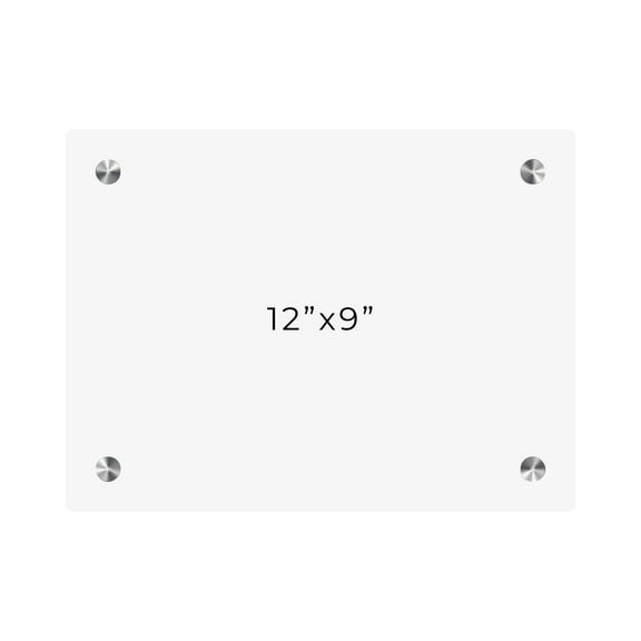 9x12 Dry Erase Board for Wall - with .25 White Acrylic and Satin Stand Off Finish - Perfect Whiteboard for Office, Home, Classroom - Durable and Stylish .25 White Acrylic Dry Erase Board