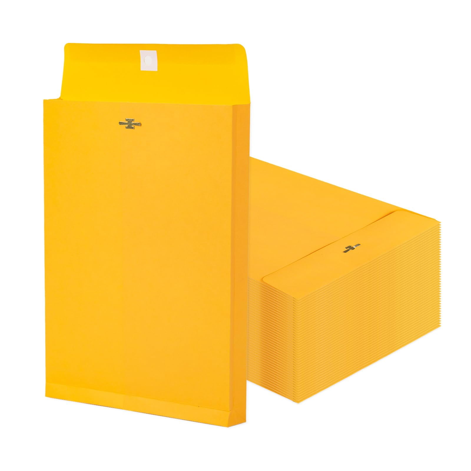 Goefun, Expanding Manila Envelopes, 9x12, with Clasp 25 Pack
